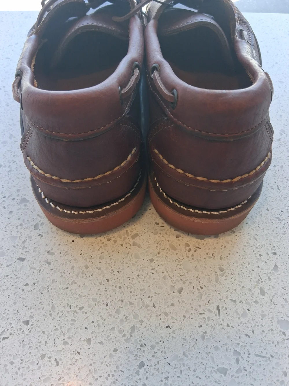 Mens Gokey Brown Leather Boat Shoes Size 12 EE